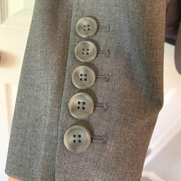 NWT Grey 2 Button Suit Blazer - Picture 5 of 6